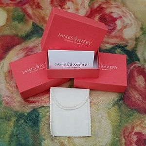 3 James Avery gift boxes with bags and cards